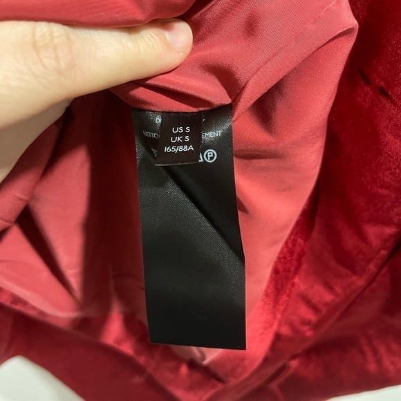 Free People Velvet Ashby Blazer in Cherry Juice Red Oversized Blogger Favorite - Picture 12 of 16